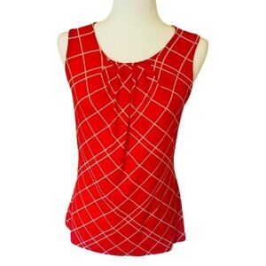 Banana Republic Elegant Sleeveless Red Top Size XS Great for Office Work NWOT